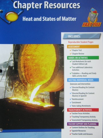(image for) Glencoe Physical Science Chapter Resources Heat & States of (P)