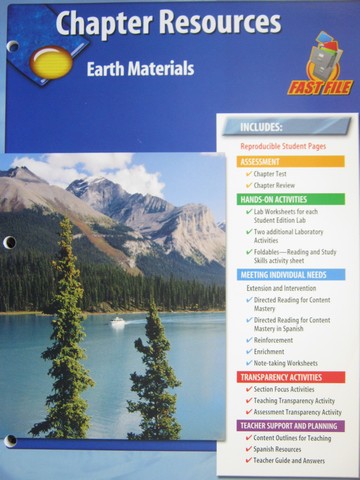 (image for) Glencoe Physical Science Chapter Resources Earth Materials (P)