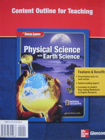 (image for) Glencoe Physical Science w/Earth Science Content Outline(Spiral)