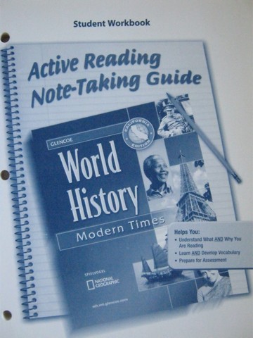 (image for) World History Modern Times Active Reading Note-Taking Student Workbook (CA)(P)