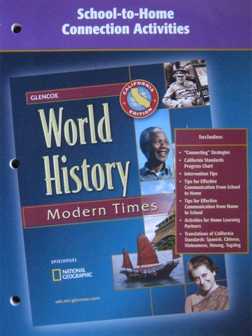 (image for) World History Modern Times School-to-Home Connection (CA)(P)