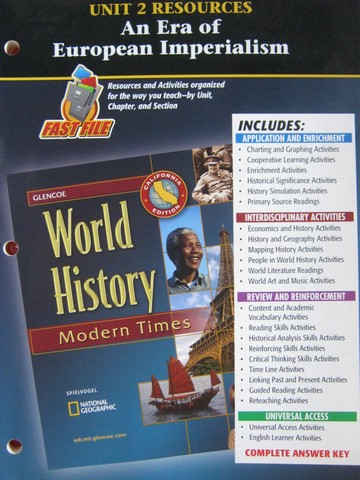 (image for) World History Modern Times Unit 2 Resources (CA)(P)