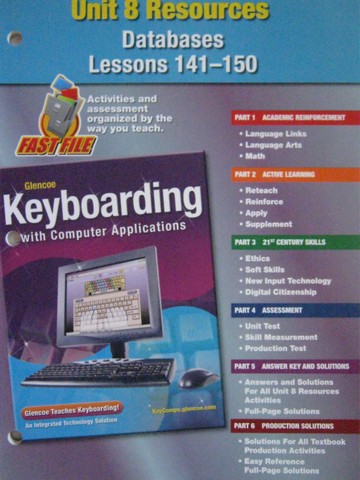(image for) Keyboarding with Computer Applications Unit 8 Resources (P)