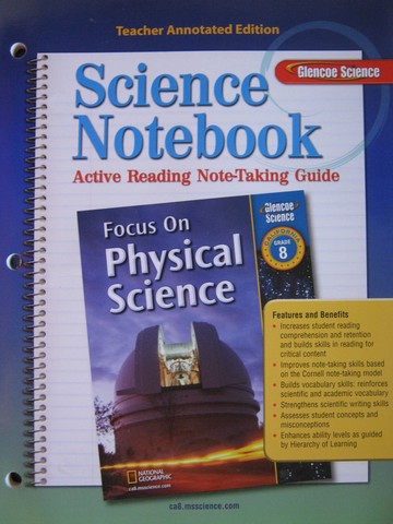 (image for) Focus on Physical Science Science Notebook TAE (CA)(TE)(P)