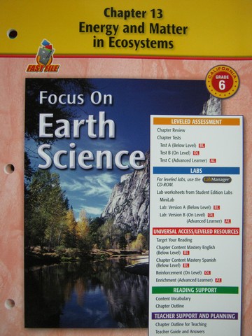 (image for) Focus on Earth Science Chapter Resources 13 (CA)(P)