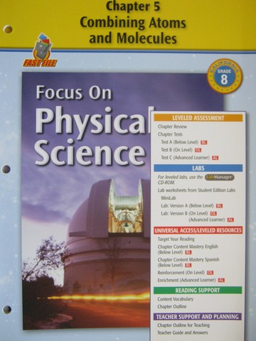 (image for) Focus on Physical Science Chapter Resources 5 (CA)(P)