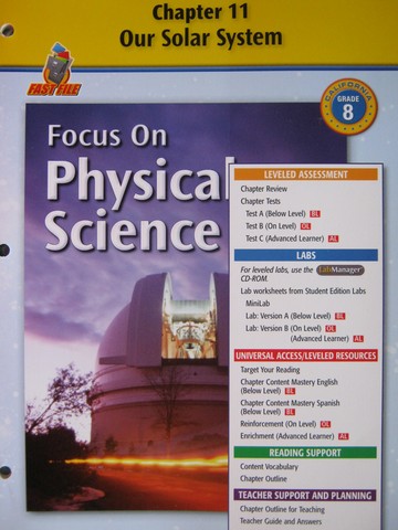 (image for) Focus on Physical Science Chapter Resources 11 (CA)(P)