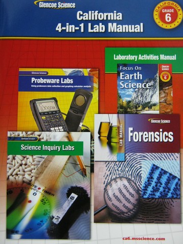 (image for) California Grade 6 4-in-1 Lab Manual (CA)(P)