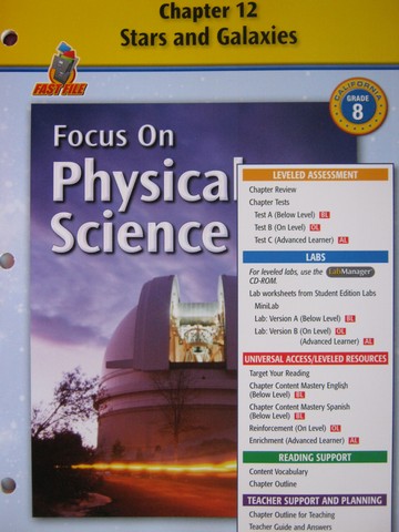 (image for) Focus on Physical Science Chapter Resources 12 (CA)(P)