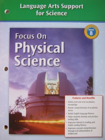 (image for) Focus on Physical Science Language Arts Support (CA)(P)