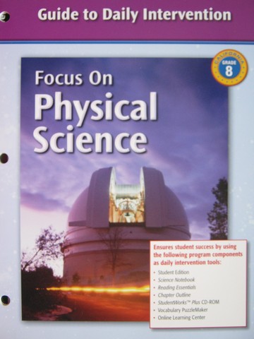 (image for) Focus one Physical Science Guide to Daily Intervention (CA)(P)