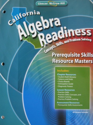(image for) California Algebra Readiness Prerequisite Skills Resource (CA)(P