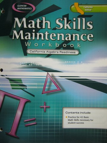 (image for) Math Skills Maintenance Workbook Algebra Readiness (CA)(P)