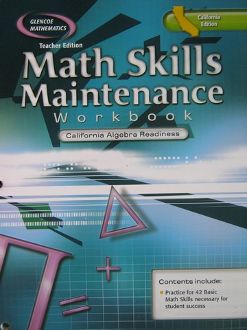 (image for) Math Skills Maintenance Workbook Algebra Readiness TE (CA)(TE)(P