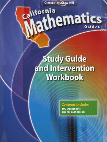 (image for) California Mathematics 6 Study Guide & Intervention (CA)(P)