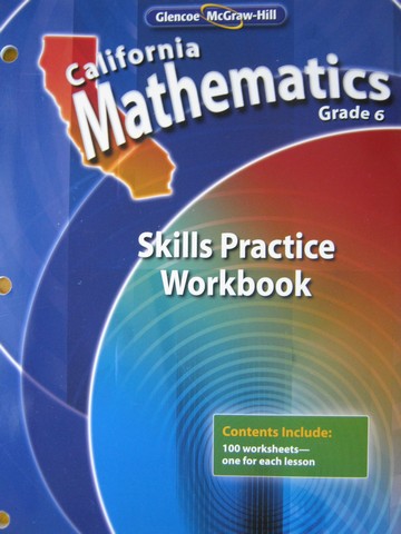 (image for) California Mathematics 6 Skills Practice Workbook (CA)(P)