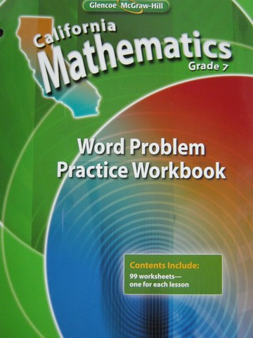 (image for) California Mathematics 7 Word Problem Practice Workbook(P)