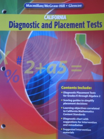 (image for) California Mathematics Diagnostic & Placement Tests (CA)(P)