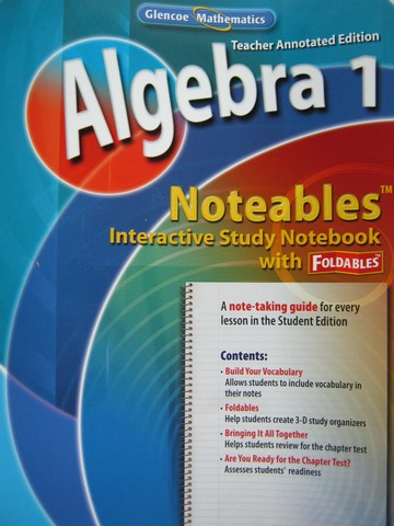 (image for) Glencoe Algebra 1 Noteables TAE (TE)(P)