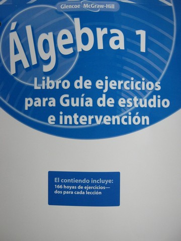 (image for) Glencoe Algebra 1 Libro de ejercicios para Guia de estudio e (P)