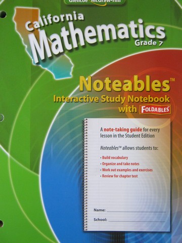 (image for) California Mathematics 7 Noteables (CA)(P)