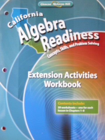 (image for) California Algebra Readiness Extension Activities Workbook (P)