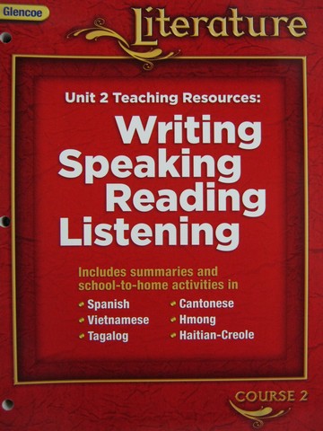 (image for) Glencoe Literature Course 2 Unit 2 Teaching Resources (TE)(P)