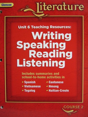 (image for) Glencoe Literature Course 2 Unit 6 Teaching Resources (TE)(P)