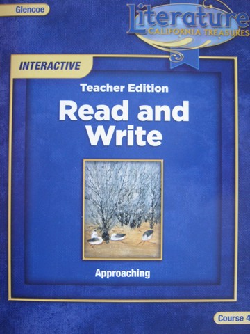 (image for) California Treasures Course 4 Approaching Read & Write TE (TE)(P