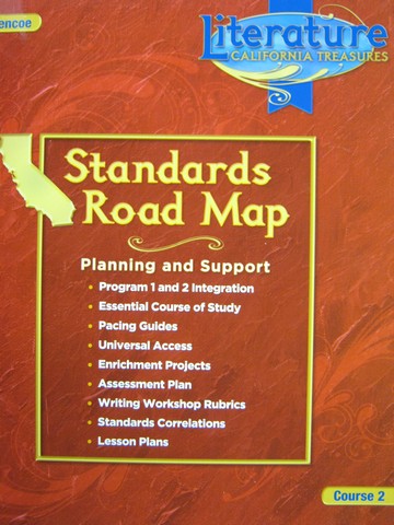 (image for) California Treasures Course 2 Standards Road Map (CA)(Spiral)