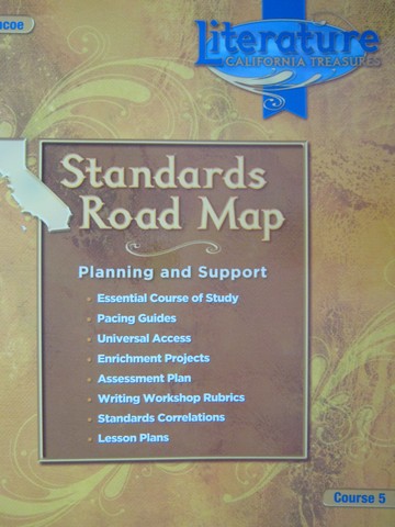 (image for) California Treasures Course 5 Standards Road Map (CA)(Spiral)