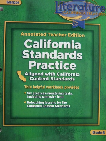 (image for) California Treasures 8 Standards Practice ATE (CA)(TE)(P)