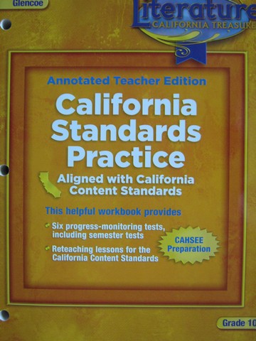 (image for) California Treasures 10 Standards Practice ATE (CA)(TE)(P)