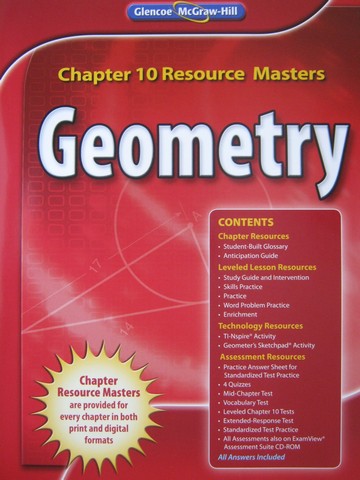 (image for) Geometry Common Core Chapter 10 Resource Masters (P)
