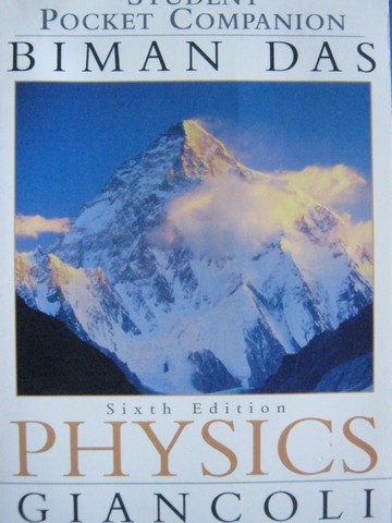 (image for) Physics 6th Edition Student Pocket Companion (P) by Biman Das