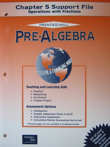 (image for) Pre-Algebra Tools for a Changing World Chapter 5 Support (P)