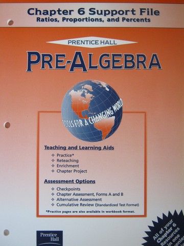 (image for) Pre-Algebra Tools for a Changing World Chapter 6 Support (P)