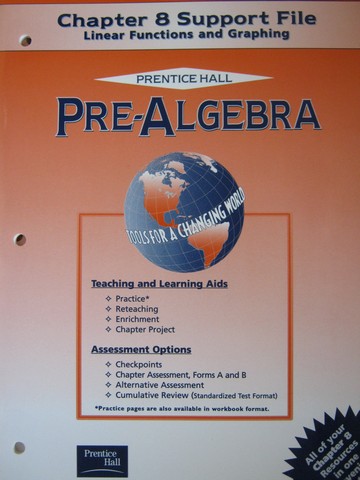 (image for) Pre-Algebra Tools for a Changing World Chapter 8 Support (P)