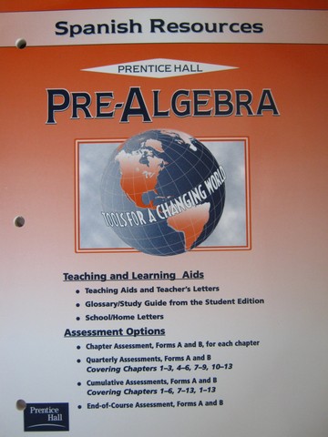 (image for) Pre-Algebra Tools for Changing World Spanish Resources (P)