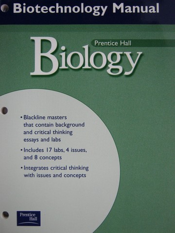 (image for) Biology Biotechnology Manual (P)