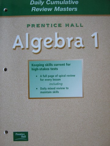 (image for) Algebra 1 Daily Cumulative Review Masters (P)