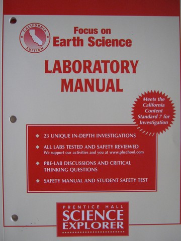 (image for) Focus on Earth Science Laboratory Manual (CA)(P)