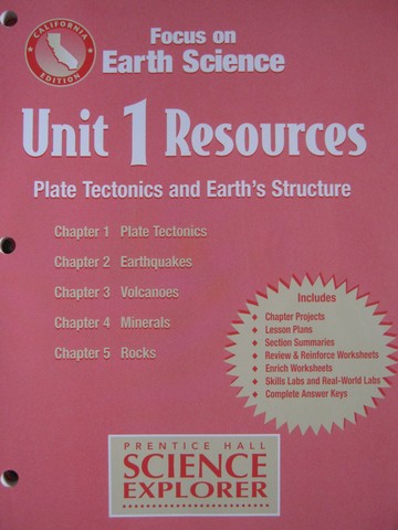 (image for) Focus on Earth Science Unit 1 Resources (CA)(P)