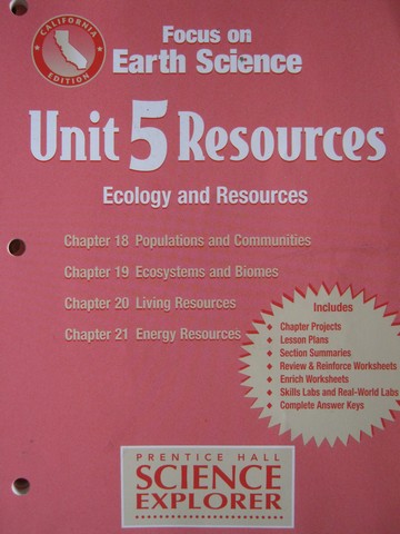 (image for) Focus on Earth Science Unit 5 Resources (CA)(P)