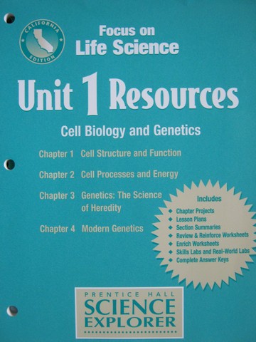 (image for) Focus on Life Science Unit 1 Resources (CA)(P)