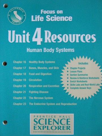 (image for) Focus on Life Science Unit 4 Resources (CA)(P)
