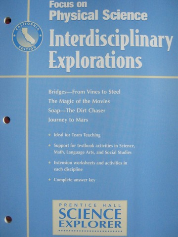 (image for) Focus on Physical Science Interdisciplinary Explorations (P)