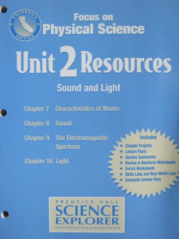 (image for) Focus on Physical Science Unit 2 Resources (CA)(P)
