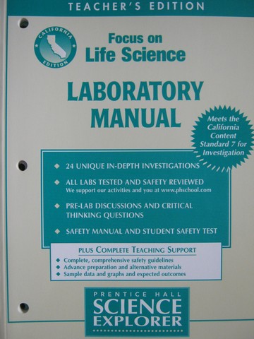 (image for) Focus on Life Science Laboratory Manual TE (CA)(TE)(P)