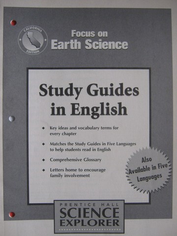 (image for) Focus on Earth Science Study Guides in English (CA)(P)